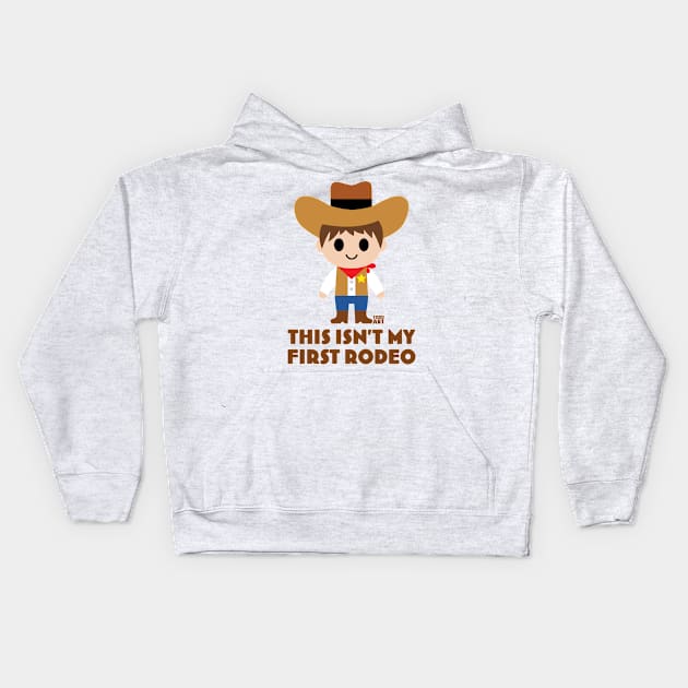 FIRST RODEO Kids Hoodie by toddgoldmanart